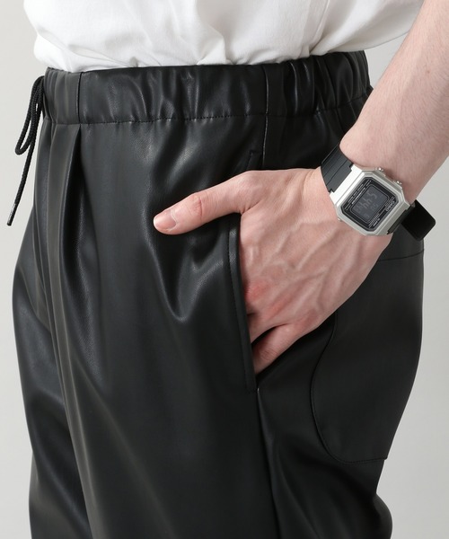 RAGEBLUE（レイジブルー）の「＜SET-UP/セットアップ＞SYNTHETIC LEATHER W JACKET＆PANTS/954072（テーラードジャケット・メンズ・ブラック・MEDIUM/LARGE）」の9枚目の写真