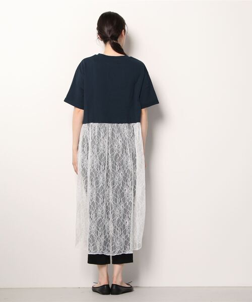 WEGO（ウィゴー）の「WEGO/レースドッキングロゴワンピース（ワンピース・レディース・ネイビー/オートミール・FREE）」の22枚目の写真