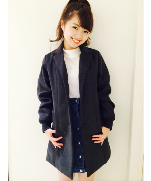 Kastane（カスタネ）の「【Kastane】中綿キルトチェスターコート（その他アウター・レディース・ブラウン/ネイビー/グレー・1/2）」の2枚目の写真