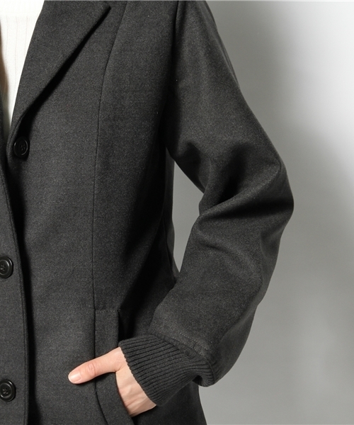 Kastane（カスタネ）の「【Kastane】中綿キルトチェスターコート（その他アウター・レディース・ブラウン/ネイビー/グレー・1/2）」の10枚目の写真