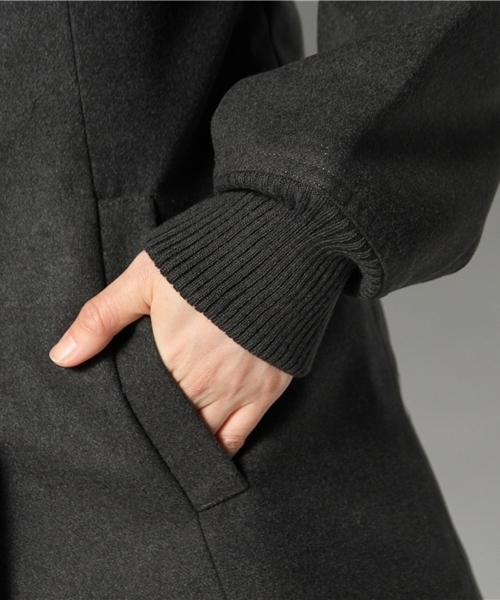 Kastane（カスタネ）の「【Kastane】中綿キルトチェスターコート（その他アウター・レディース・ブラウン/ネイビー/グレー・1/2）」の11枚目の写真