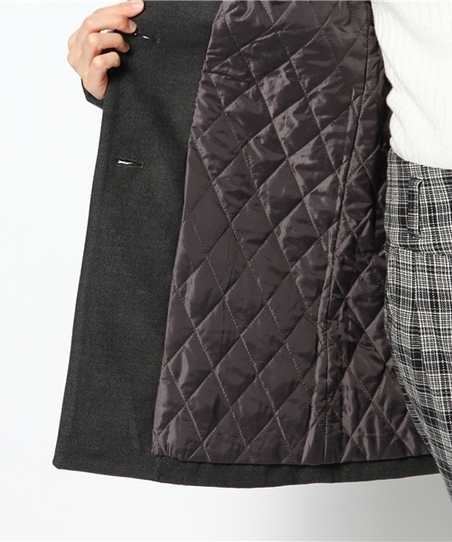 Kastane（カスタネ）の「【Kastane】中綿キルトチェスターコート（その他アウター・レディース・ブラウン/ネイビー/グレー・1/2）」の12枚目の写真