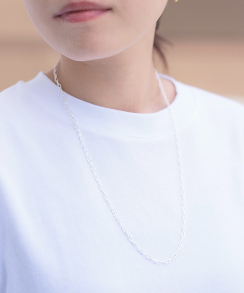 And A（アンドエー）の「And A アンドエー / Link chain necklace アズキチェーンネックレス チョーカー オーバル シルバー925（ネックレス・メンズ・シルバー・60cm/50cm/40cm）」の4枚目の写真