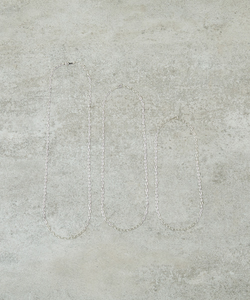 And A（アンドエー）の「And A アンドエー / Link chain necklace アズキチェーンネックレス チョーカー オーバル シルバー925（ネックレス・メンズ・シルバー・60cm/50cm/40cm）」の9枚目の写真