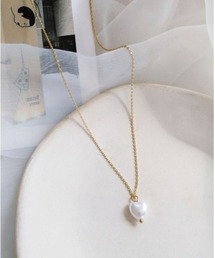 【MAISON BREEZE】ハートパールライクネックレス KNF