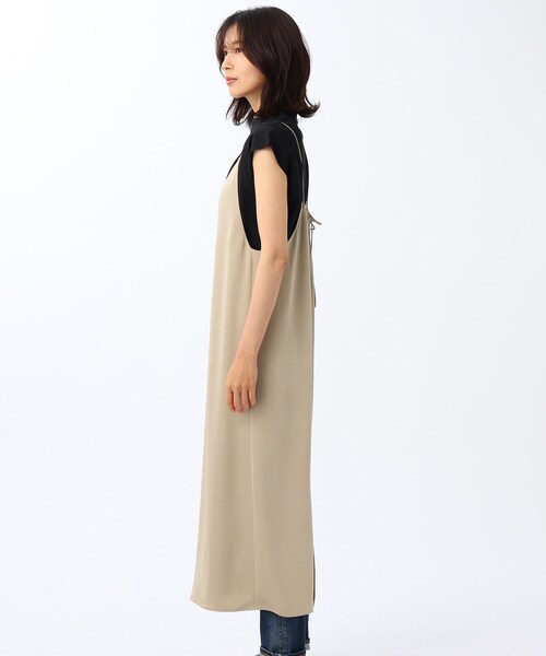 美品 UNTITLED アンタイトル カシュクール ワンピース ノースリーブ 美品 UNTITLED アンタイトル カシュクール ワンピース