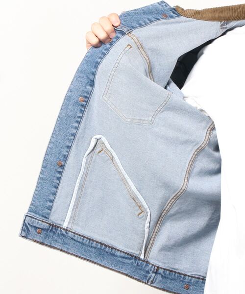 BILLABONG(ビラボン)の「BILLABONG/ビラボン×Wranglerコラボモデル デニムカラージャケット BB012-752(デニムジャケット・メンズ・ネイビー・L/M)」の4枚目の写真
