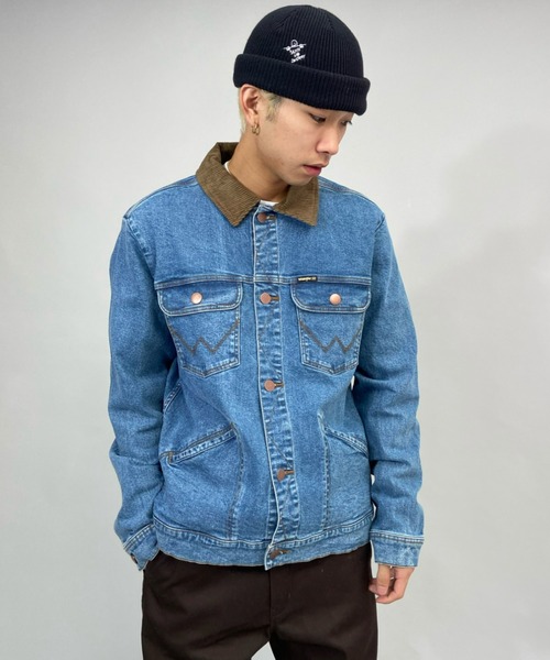 BILLABONG(ビラボン)の「BILLABONG/ビラボン×Wranglerコラボモデル デニムカラージャケット BB012-752(デニムジャケット・メンズ・ネイビー・L/M)」の6枚目の写真