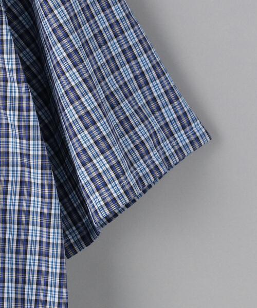 BEAUTY&YOUTH UNITED ARROWS（ビューティーアンドユースユナイテッドアローズ）の「BY TC ミニチェック キャンプカラー ビッグシルエット シャツ（シャツ/ブラウス・メンズ・ブラウン/コバルトブルー・SMALL/MEDIUM/LARGE/X-LARGE）」の11枚目の写真