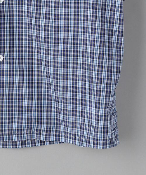 BEAUTY&YOUTH UNITED ARROWS（ビューティーアンドユースユナイテッドアローズ）の「BY TC ミニチェック キャンプカラー ビッグシルエット シャツ（シャツ/ブラウス・メンズ・ブラウン/コバルトブルー・SMALL/MEDIUM/LARGE/X-LARGE）」の12枚目の写真
