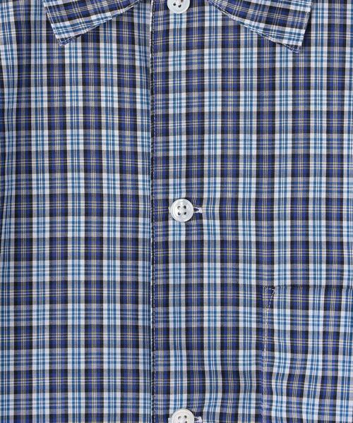 BEAUTY&YOUTH UNITED ARROWS（ビューティーアンドユースユナイテッドアローズ）の「BY TC ミニチェック キャンプカラー ビッグシルエット シャツ（シャツ/ブラウス・メンズ・ブラウン/コバルトブルー・SMALL/MEDIUM/LARGE/X-LARGE）」の13枚目の写真