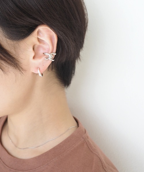 Jenny BY IMMANOEL(ジェニーバイイマノエル)の「silver925 フープイヤリング&スネークネックレス(ネックレス・レディース・シルバー/ゴールド・FREE)」の6枚目の写真