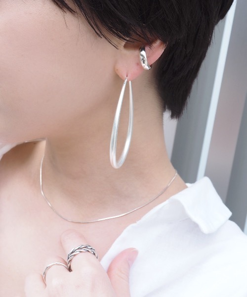 Jenny BY IMMANOEL(ジェニーバイイマノエル)の「silver925 フープイヤリング&スネークネックレス(ネックレス・レディース・シルバー/ゴールド・FREE)」の19枚目の写真