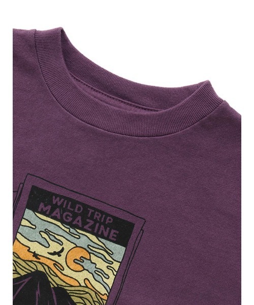 Ocean&Ground（オーシャン&グラウンド）の「マウンテンptTシャツ（Tシャツ/カットソー・キッズ・パープル/グレー/オリーブ・90/100/110/120/80/130/95/140）」の5枚目の写真