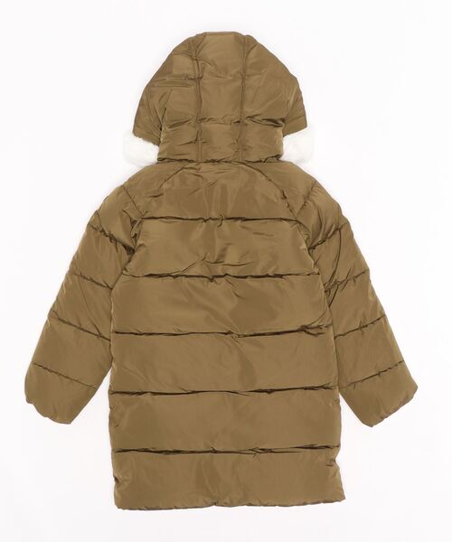 PETIT BATEAU（プチバトー）の「中綿入りフード付きジャケット（その他アウター・キッズ・カーキ・8YEAR/12YEAR/10YEAR）」の3枚目の写真