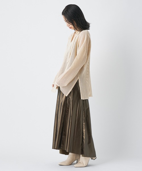 CIAOPANIC(チャオパニック)の「レザーライクギャザースカート(スカート・レディース・ブラック/ブラウン・FREE)」の22枚目の写真