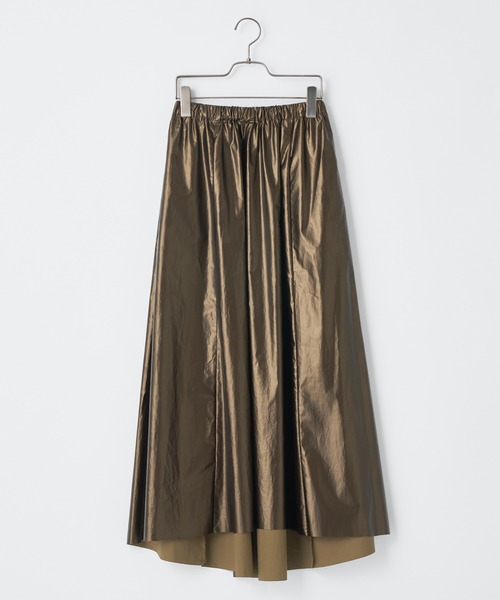 CIAOPANIC(チャオパニック)の「レザーライクギャザースカート(スカート・レディース・ブラック/ブラウン・FREE)」の10枚目の写真