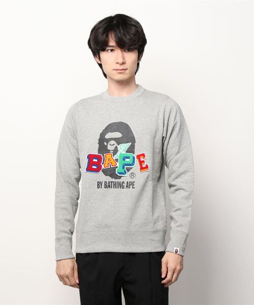 BAPEPATCHCREWNECKM