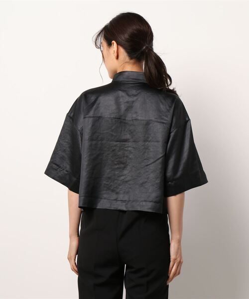 PAGEBOY(ページボーイ)の「CORE / ハイスタンドBOXシャツ(シャツ/ブラウス・レディース・クリーム/ブラック・FREE)」の12枚目の写真