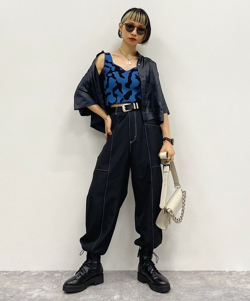 PAGEBOY(ページボーイ)の「CORE / ハイスタンドBOXシャツ(シャツ/ブラウス・レディース・クリーム/ブラック・FREE)」の16枚目の写真