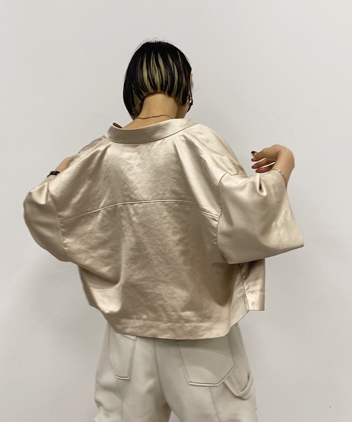 PAGEBOY(ページボーイ)の「CORE / ハイスタンドBOXシャツ(シャツ/ブラウス・レディース・クリーム/ブラック・FREE)」の22枚目の写真