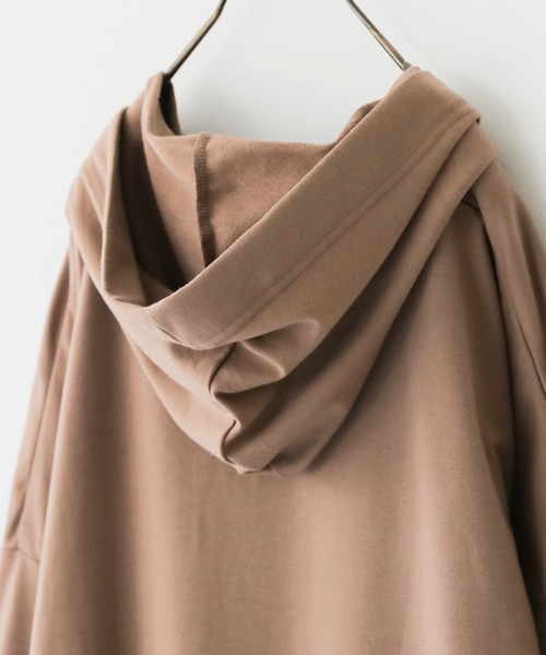 n'OrLABEL（ノアールレーベル）の「『ティアードパーカーワンピース』（ワンピース・レディース・モカ/杢グレー/ブラック・FREE）」の7枚目の写真