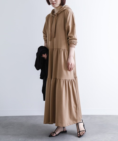 ティアードパーカーワンピース』（ワンピース）｜n'OrLABEL（ノアール