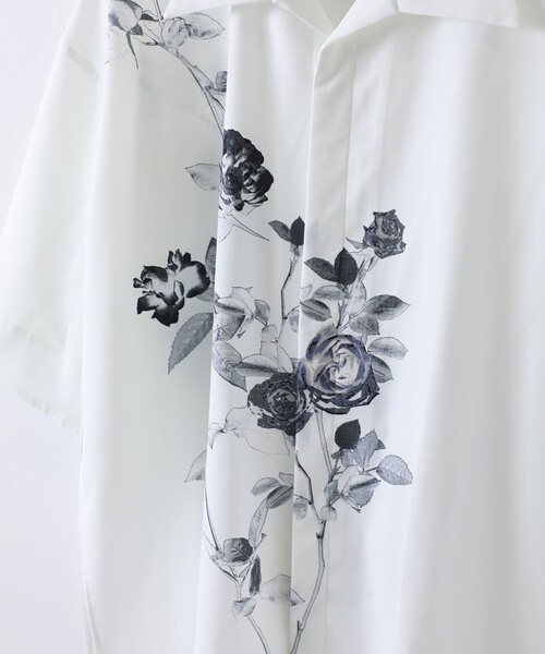 PUBLIC TOKYO（パブリックトウキョウ）の「ダークフラワーシャツ（シャツ/ブラウス・メンズ・ブラック/ホワイト・2/1）」の18枚目の写真