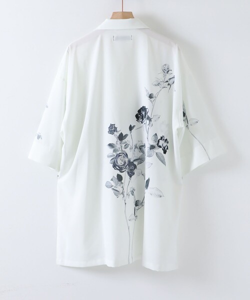 PUBLIC TOKYO（パブリックトウキョウ）の「ダークフラワーシャツ（シャツ/ブラウス・メンズ・ブラック/ホワイト・2/1）」の16枚目の写真