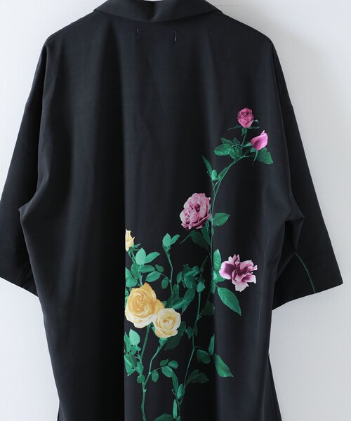 PUBLIC TOKYO（パブリックトウキョウ）の「ダークフラワーシャツ（シャツ/ブラウス・メンズ・ブラック/ホワイト・2/1）」の14枚目の写真