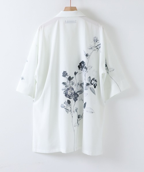 PUBLIC TOKYO（パブリックトウキョウ）の「ダークフラワーシャツ（シャツ/ブラウス・メンズ・ブラック/ホワイト・2/1）」の17枚目の写真