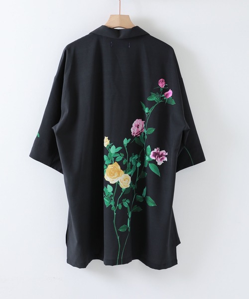 PUBLIC TOKYO（パブリックトウキョウ）の「ダークフラワーシャツ（シャツ/ブラウス・メンズ・ブラック/ホワイト・2/1）」の11枚目の写真