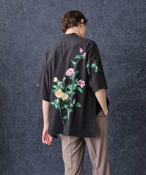 PUBLIC TOKYO（パブリックトウキョウ）の「ダークフラワーシャツ（シャツ/ブラウス・メンズ・ブラック/ホワイト・2/1）」の21枚目の写真