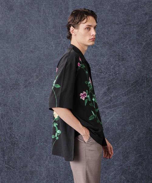 PUBLIC TOKYO（パブリックトウキョウ）の「ダークフラワーシャツ（シャツ/ブラウス・メンズ・ブラック/ホワイト・2/1）」の22枚目の写真