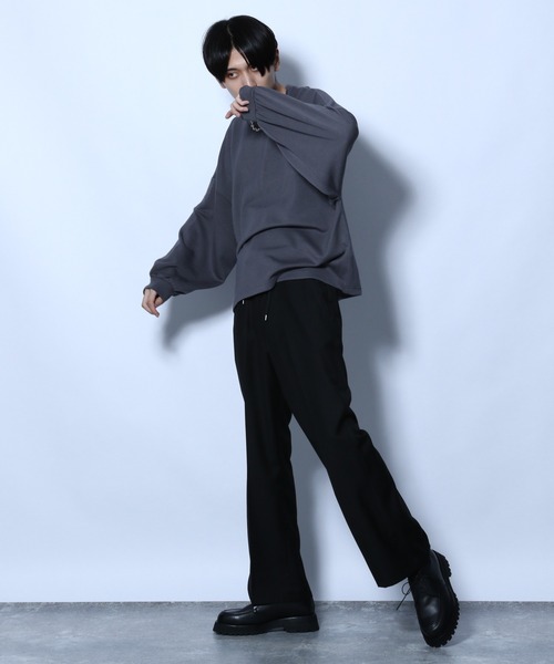 HARE（ハレ）の「ソデボリュームカットソー(HARE)（Tシャツ/カットソー・メンズ・ブラック/ベージュ/グレー・SMALL/MEDIUM）」の15枚目の写真