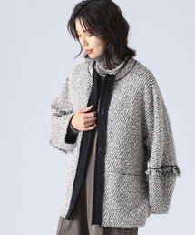 EFFE BEAMS | EFFE BEAMS / リリヤンツイード ノーカラージャケット(ノーカラージャケット)