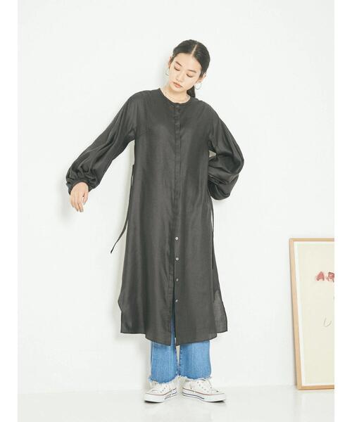 GARAGE OF GOOD CLOTHING（ガレージオブグッドクロージング）の「袖ボリュームワンピース2＊（ワンピース・レディース・サックスブルー/ブラック・FREE）」の16枚目の写真