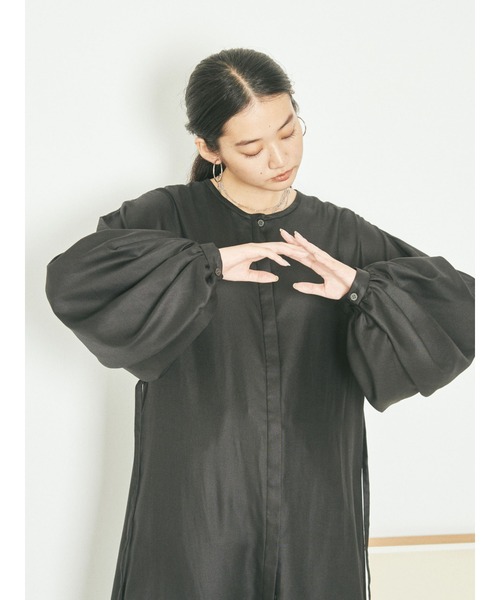 GARAGE OF GOOD CLOTHING（ガレージオブグッドクロージング）の「袖ボリュームワンピース2＊（ワンピース・レディース・サックスブルー/ブラック・FREE）」の11枚目の写真