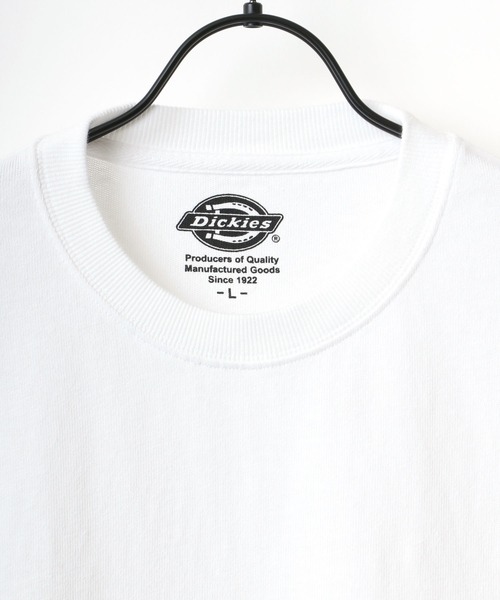 Dickies（ディッキーズ）の「Dickies/ディッキーズ ビッグシルエット ミニロゴワッペン ワンポイント刺繍 ロングスリーブTシャツ/Tトレーナー（Tシャツ/カットソー・メンズ・ホワイト/グリーン/ブラック/ベージュ/ブルー系その他/サックスブルー/ピンク/キャメル/グレイッシュベージュ・XL/L/M）」の16枚目の写真