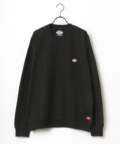Dickies（ディッキーズ）の「Dickies/ディッキーズ ビッグシルエット ミニロゴワッペン ワンポイント刺繍 ロングスリーブTシャツ/Tトレーナー（Tシャツ/カットソー・メンズ・ホワイト/グリーン/ブラック/ベージュ/ブルー系その他/サックスブルー/ピンク/キャメル/グレイッシュベージュ・XL/L/M）」の11枚目の写真