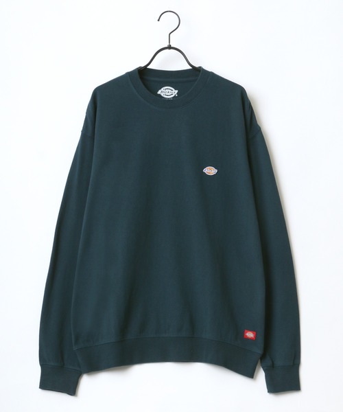 Dickies（ディッキーズ）の「Dickies/ディッキーズ ビッグシルエット ミニロゴワッペン ワンポイント刺繍 ロングスリーブTシャツ/Tトレーナー（Tシャツ/カットソー・メンズ・ホワイト/グリーン/ブラック/ベージュ/ブルー系その他/サックスブルー/ピンク/キャメル/グレイッシュベージュ・XL/L/M）」の15枚目の写真