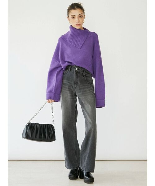 EVRIS（エヴリス）の「タックチェーンショルダーバッグ（ショルダーバッグ・レディース・ブラック/オレンジ/グリーン・FREE）」の15枚目の写真