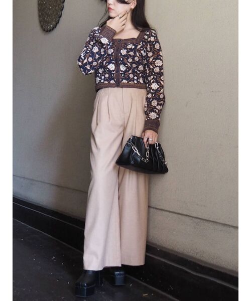 EVRIS（エヴリス）の「タックチェーンショルダーバッグ（ショルダーバッグ・レディース・ブラック/オレンジ/グリーン・FREE）」の16枚目の写真