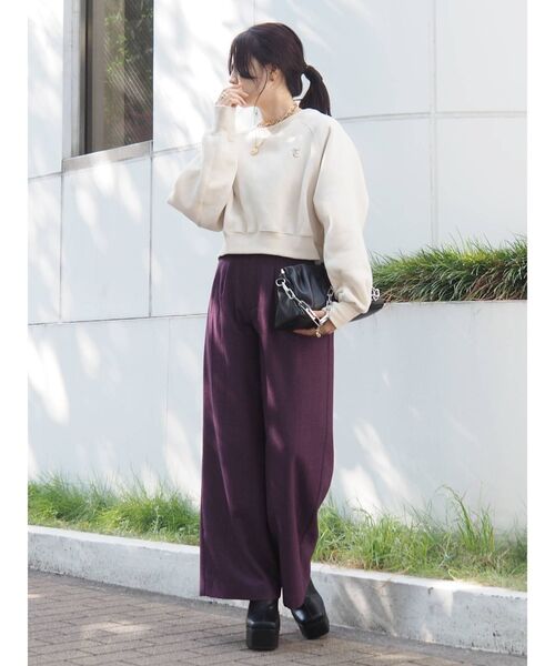 EVRIS（エヴリス）の「タックチェーンショルダーバッグ（ショルダーバッグ・レディース・ブラック/オレンジ/グリーン・FREE）」の21枚目の写真