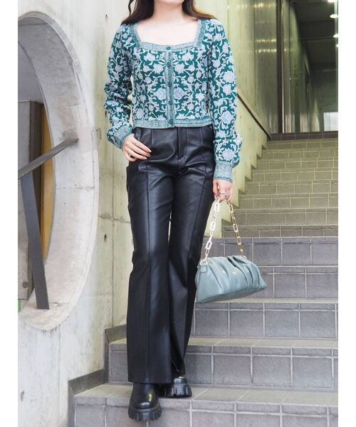 EVRIS（エヴリス）の「タックチェーンショルダーバッグ（ショルダーバッグ・レディース・ブラック/オレンジ/グリーン・FREE）」の18枚目の写真