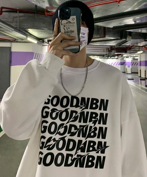 MGV（エムジーヴィー）の「５連ロゴビッグシルエットプルオーバースウェット（スウェット・メンズ・ホワイト/ブラック/グリーン/グレー/ブルー・MEDIUM/LARGE/X-LARGE）」の6枚目の写真