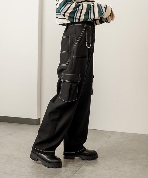 RASVOA(ラスボア)の「Dカン配色パンツ(その他パンツ・レディース・グリーン/ブルー/ブラック・FREE)」の16枚目の写真