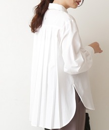 NATURAL BEAUTY BASIC | バックプリーツチュニック(シャツ/ブラウス)