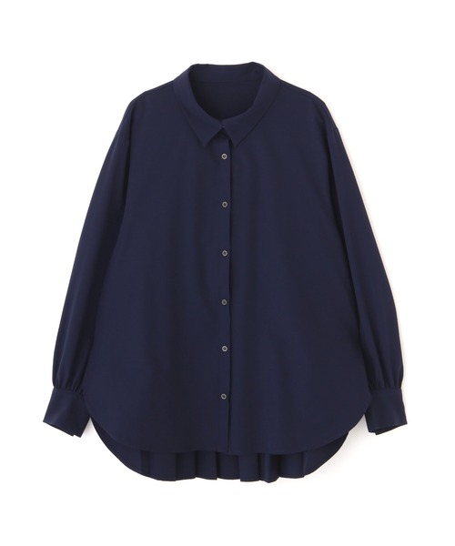 NATURAL BEAUTY BASIC（ナチュラルビューティーベーシック）の「バックプリーツチュニック（シャツ/ブラウス・レディース・ネイビー/オフホワイト・SMALL/MEDIUM）」の19枚目の写真