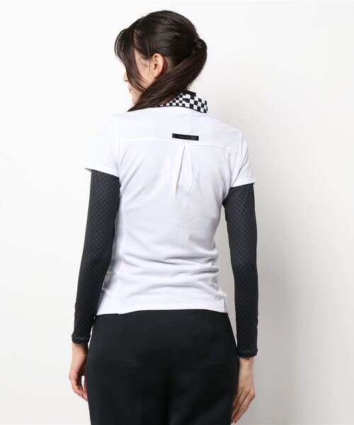 FILA（フィラ）の「【FILA / フィラゴルフ】レディース半袖シャツ 長袖ハイネックインナーシャツセット / ゴルフウェア（ポロシャツ・レディース・ホワイト・MEDIUM/X-LARGE/LARGE）」の7枚目の写真